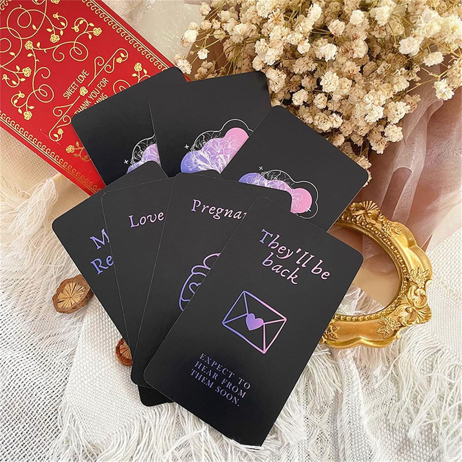 Han Yu Bowen Han Yu Bowen Love Oracle Cards Tarot Deck for Beginners Twin Flame and Soulmate Relationships 2.75 x 4.72 Inches - View 5 of 9