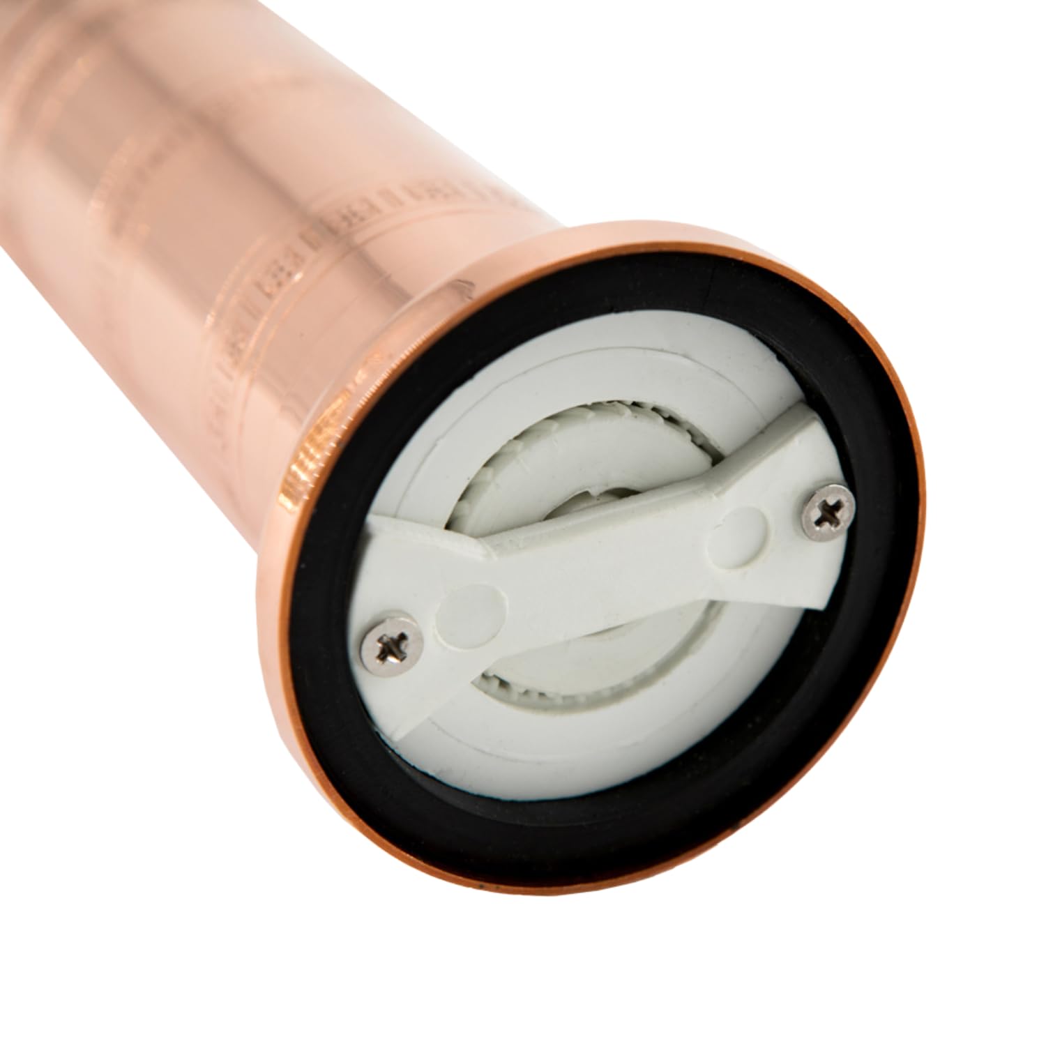 Alexander Home Alexander Home Original Greek Salt Mill 8 Inch Tall European Grinder with Crank Handle Manual Refillable Copper - View 3 of 9