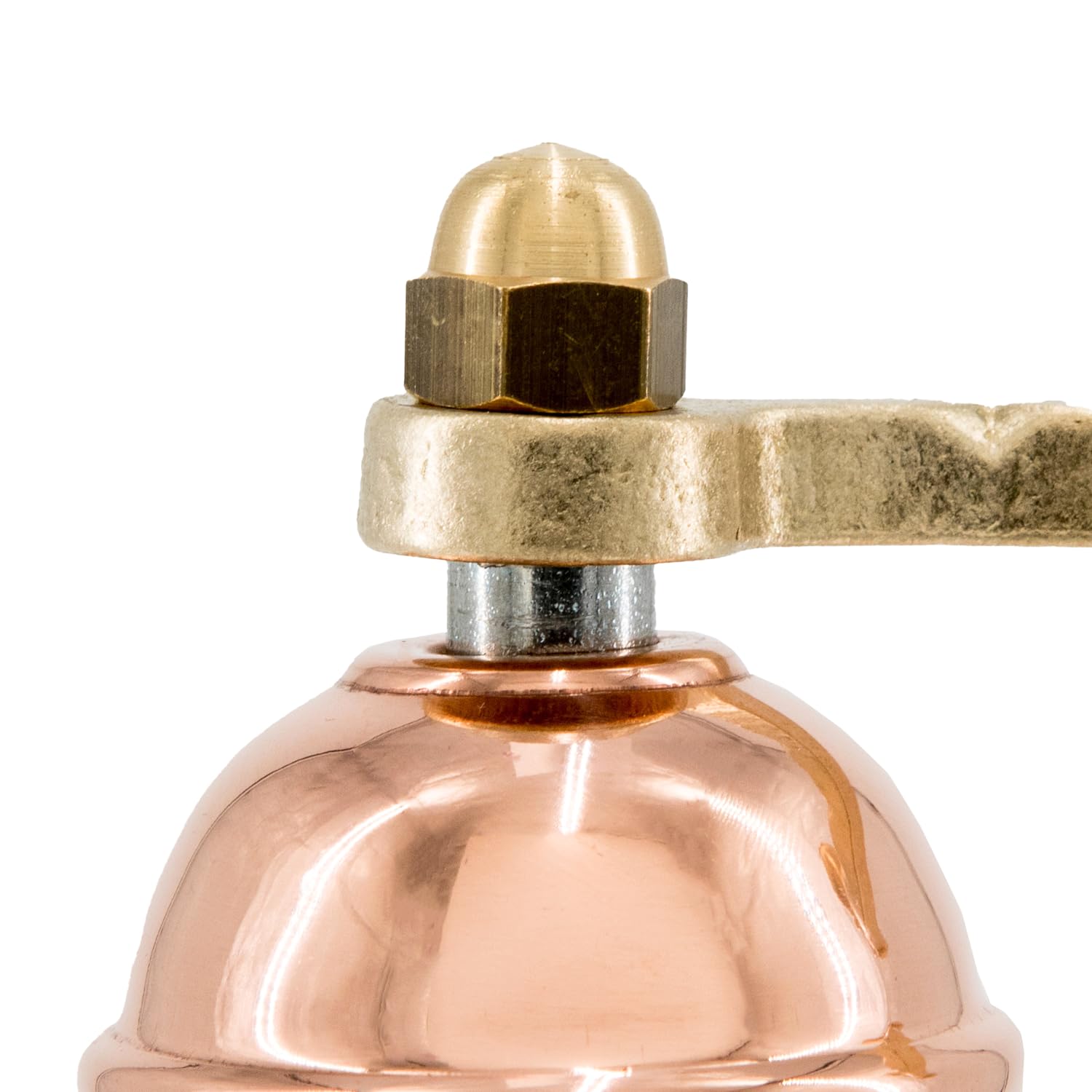 Alexander Home Alexander Home Original Greek Pepper Mill 8 Inch Tall European Grinder with Crank Handle Manual Refillable Copper - View 4 of 6