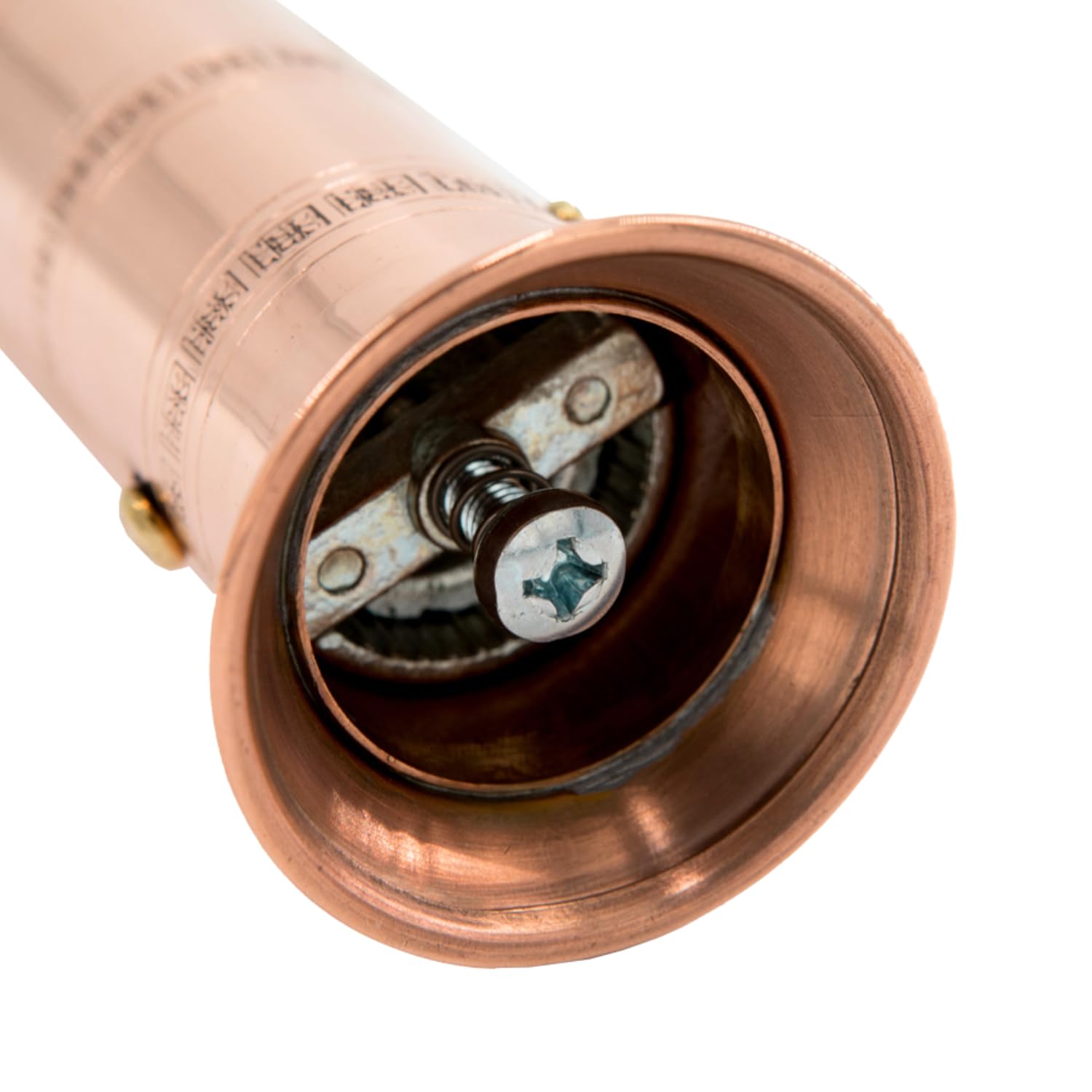 Alexander Home Alexander Home Original Greek Pepper Mill 10 Inch Tall European Grinder with Crank Handle Manual Refillable Copper - View 2 of 5