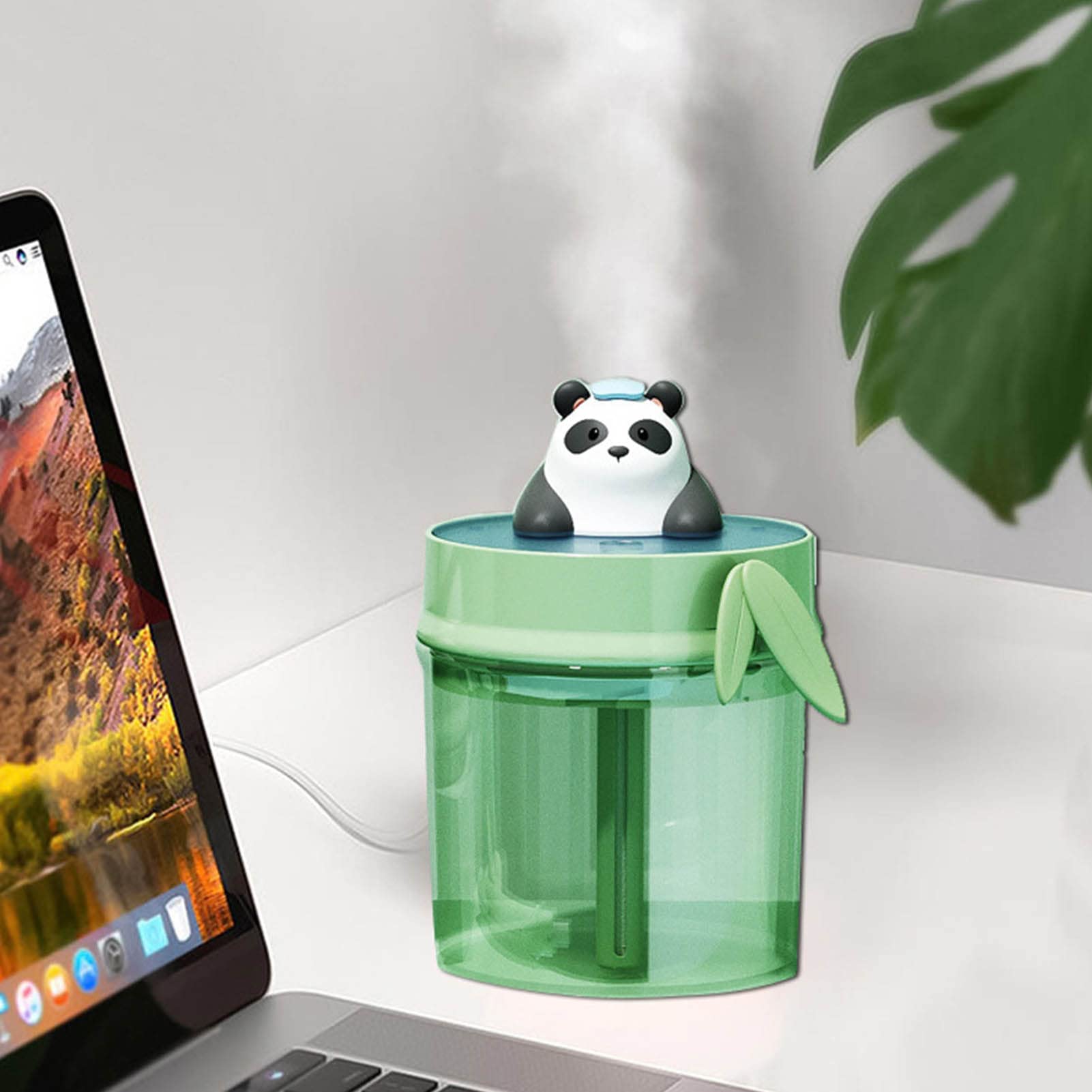 TOPINCN TOPINCN Mini Panda Humidifier USB Powered Portable Air Diffuser for Desk Bedroom Home 510ml Cute Design Air Purifier - View 5 of 9