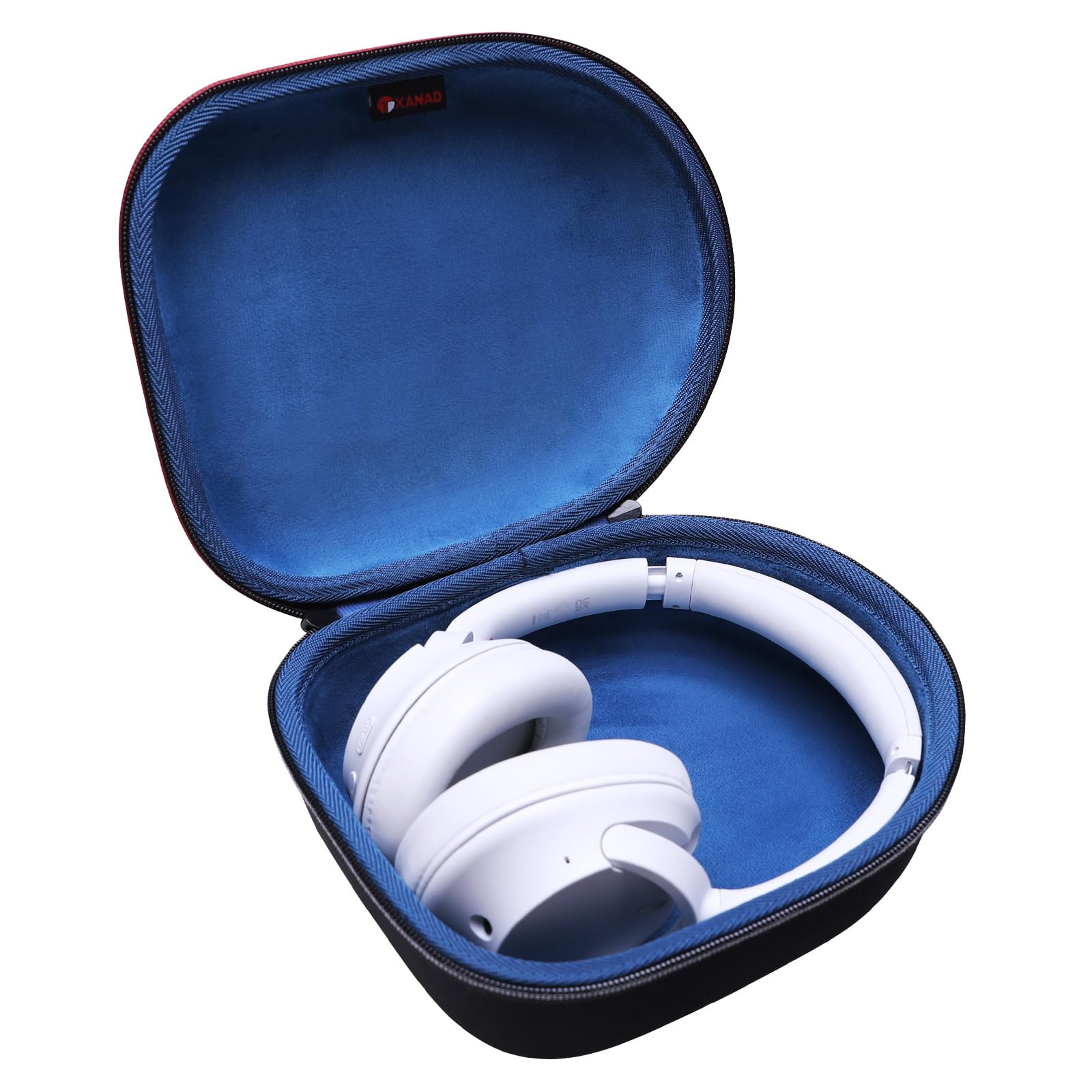 Headphone Headset Case for Beats, Sony, Raycon, JBL, OneOdio, TOZO, SteelSeries, Jabra, Audio-Technica and Sennheiser Headphones?Outer Black+Inner