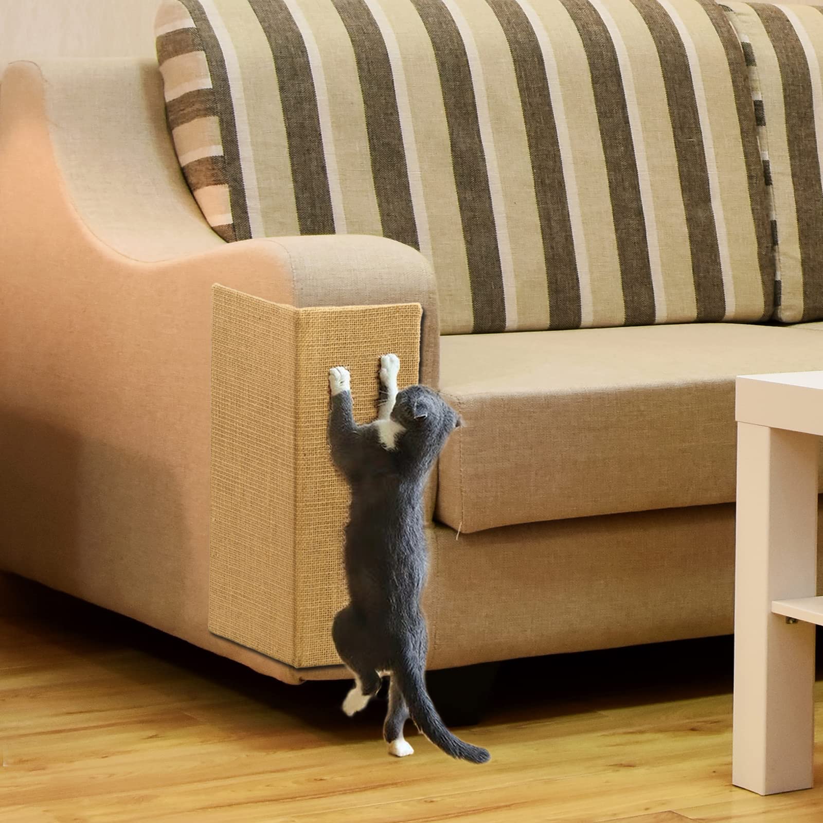 Hutpet Hutpet 2Pcs Foldable Cat Scratcher Board Sofa Wall Corner Pads Horizontal Scratchers for Indoor Cats Furniture Protection - View 5 of 7