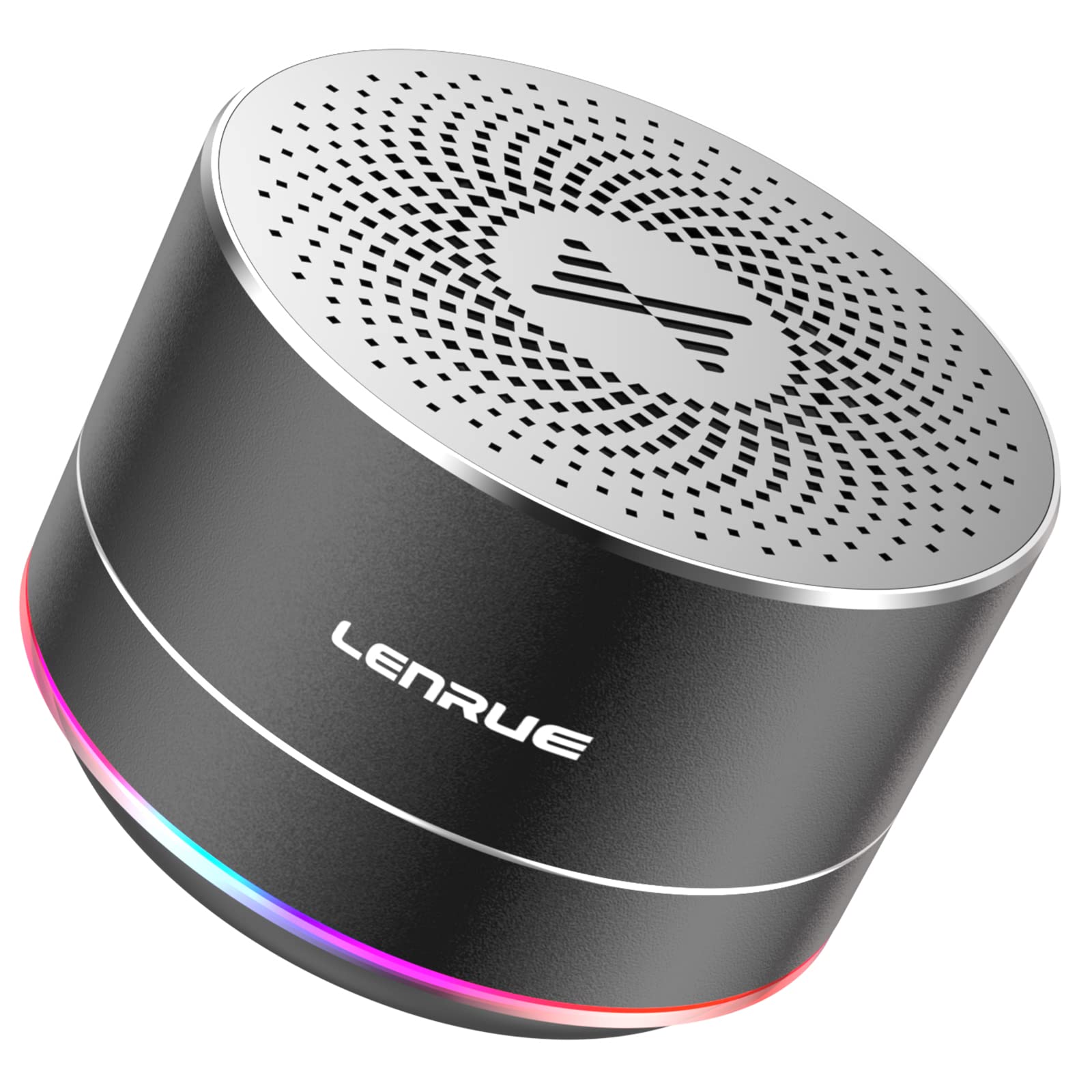 LENRUE Portable Bluetooth Speakers,Wireless Speaker with Clear Sound, Long Playtime, Small Mini Metal Speaker,Christmas Birthday Gifts for Men,