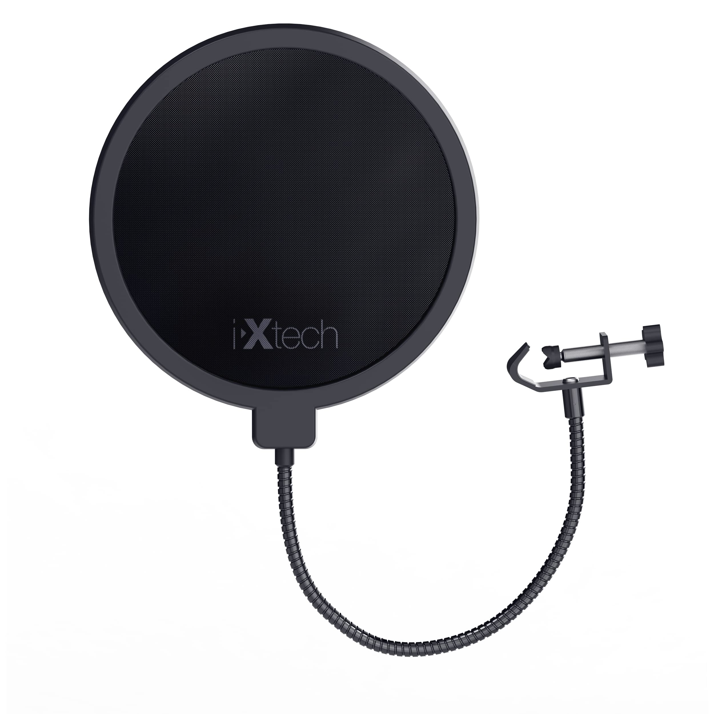 IXTECH Pop Filter for Mic Pop Filter for Blue Yeti Microphone Pop Filter Mic Pop Filter Dual Layered Sound Shield Guard Windscreen with a Flexible - View 7 of 7