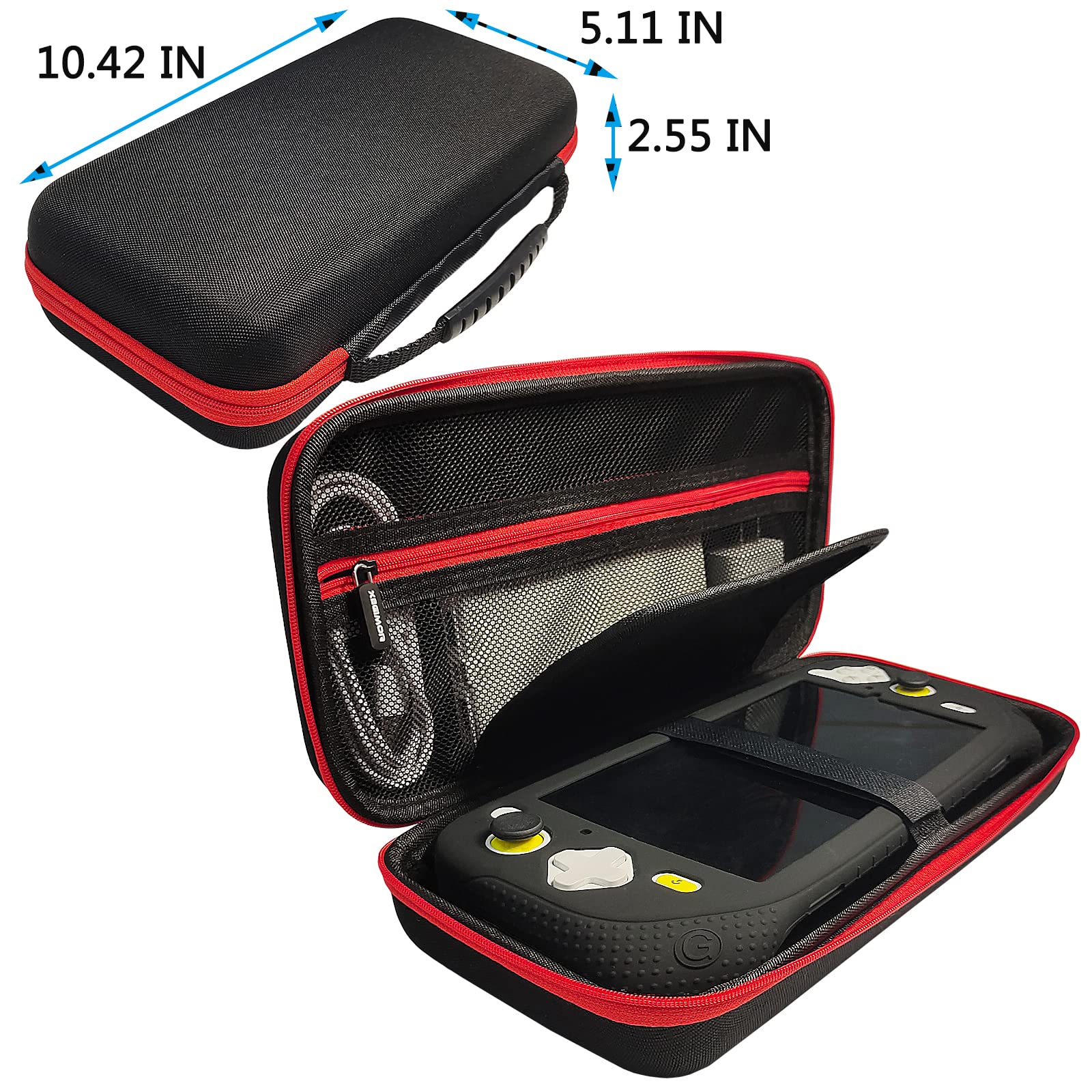 XEGIMOR Silicone Cover and Carrying Case for Logitech G Cloud Gaming Handheld with Screen Protector Black Console Accessories - View 2 of 7