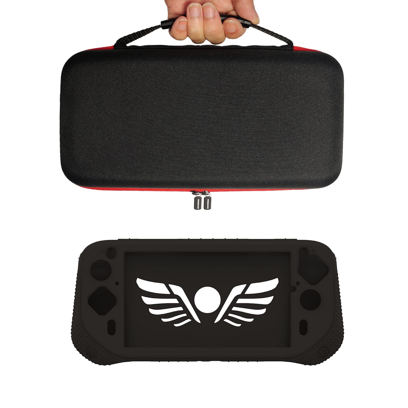 XEGIMOR Silicone Cover and Carrying Case for Logitech G Cloud Gaming Handheld with Screen Protector Black Console Accessories - View 3 of 7