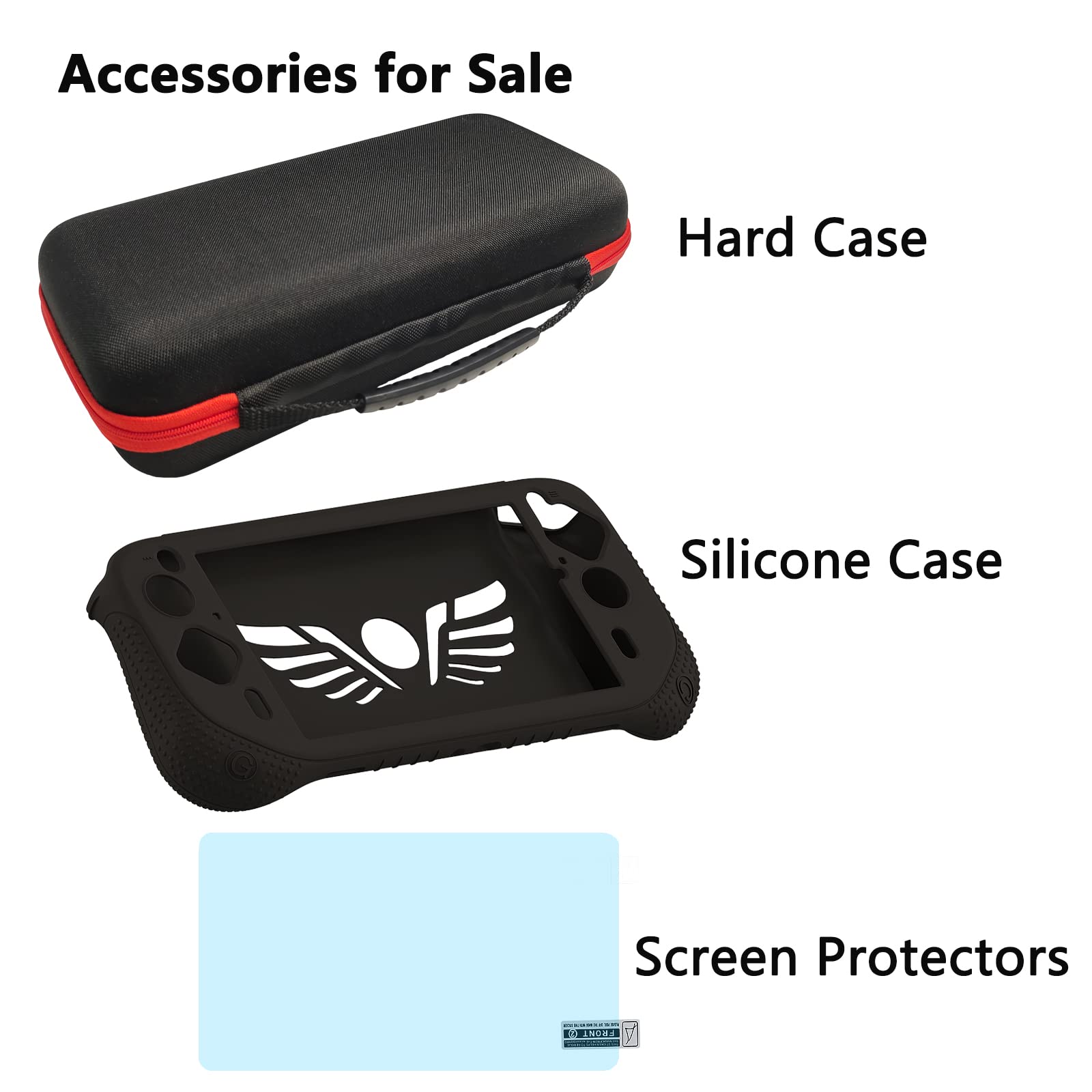 XEGIMOR Silicone Cover and Carrying Case for Logitech G Cloud Gaming Handheld with Screen Protector Black Console Accessories - View 5 of 7