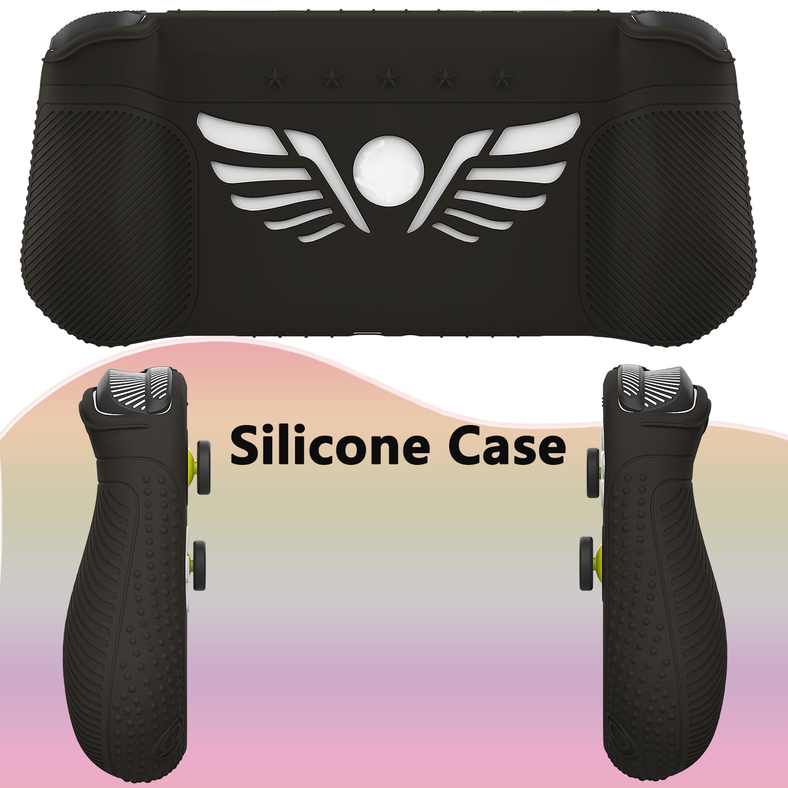 XEGIMOR Silicone Cover and Carrying Case for Logitech G Cloud Gaming Handheld with Screen Protector Black Console Accessories - View 6 of 7