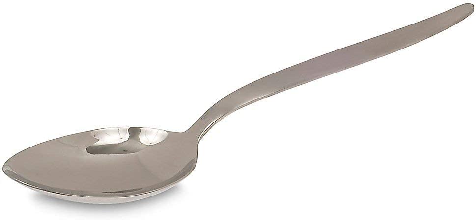 BNAZIND Kunz Spoon 2.5 Tbsp 18/10 Stainless Steel Chef Basting Quenelle Cooking Plating Dinner Serving Spoon 9 Inch Big Chef Gray - View 7 of 9