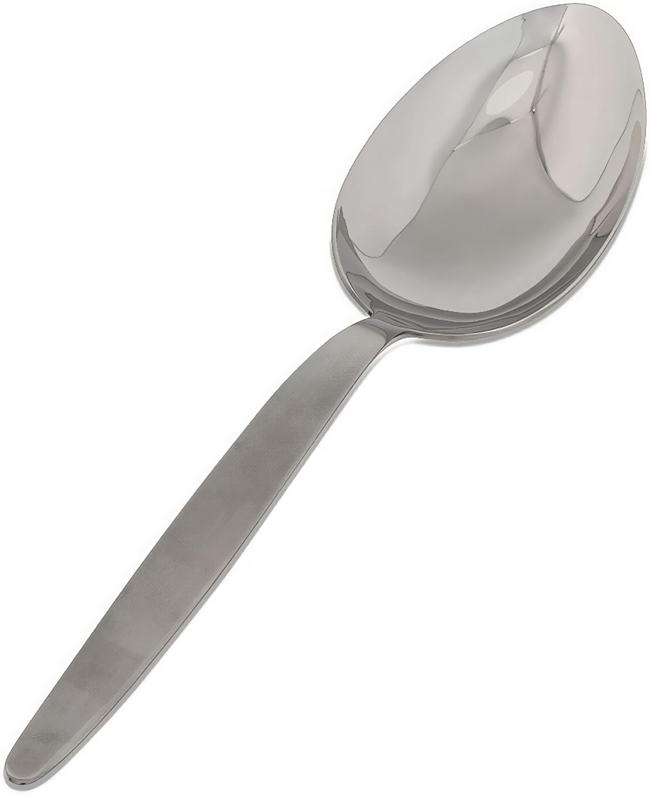 BNAZIND Kunz Spoon 2.5 Tbsp 18/10 Stainless Steel Chef Basting Quenelle Cooking Plating Dinner Serving Spoon 9 Inch Big Chef Gray