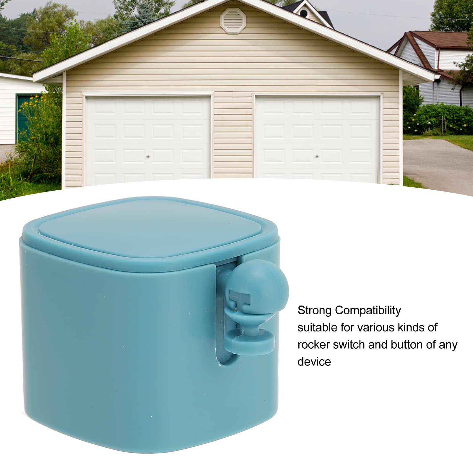 ASHATA Smart Switch Pusher Bluetooth Fingerbot for Light Switch Doorbell Coffee Maker APP Remote Timing Voice Control Blue - View 2 of 9