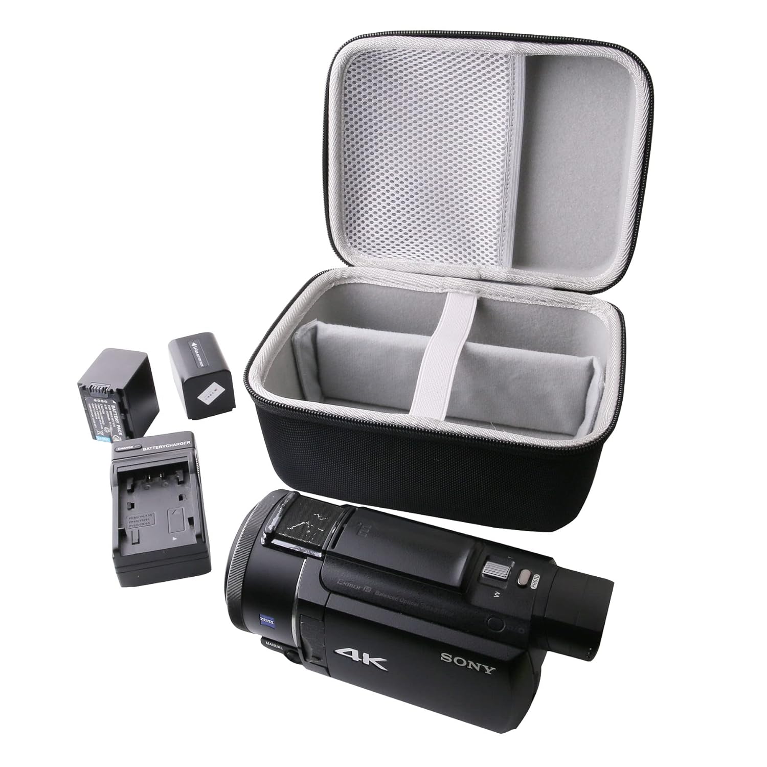 WERJIA WERJIA Hard Travel Case for Sony FDR-AX53 FDR-AX43 Panasonic HC-V785 HC-V770 Video Camera Camcorder Big Size Protection - View 7 of 8