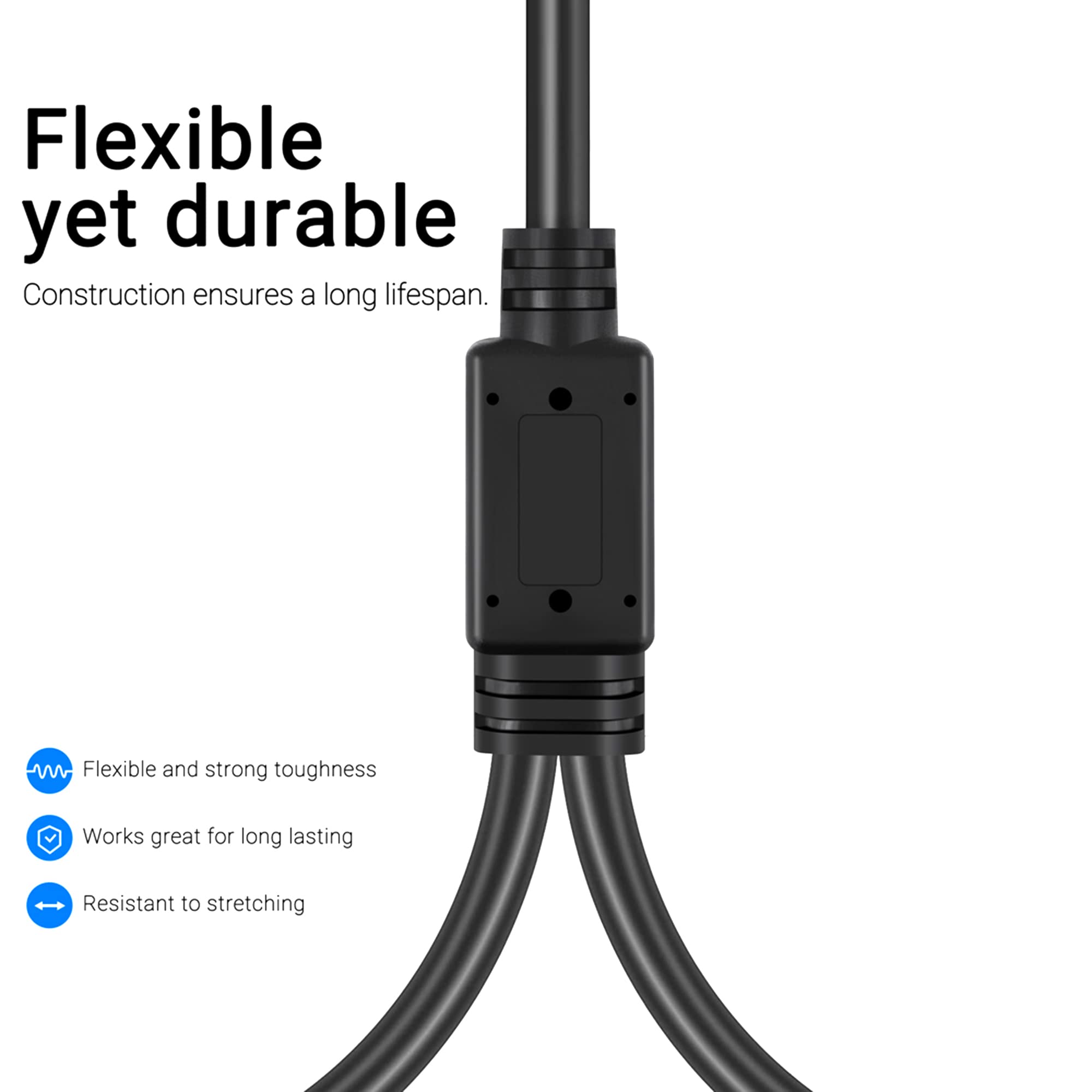 LanSenSu 1 Male to 2 Female XLR Y Splitter Micrphone 10ft, 3pin XLR Female to Dual XLR Male Y-Splitter Balanced Mic Audio Cables for Stereo Mic to L - View 4 of 9