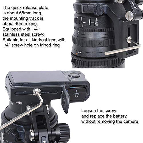 iShoot iShoot Metal Retractable Camera Lens Bracket Holder: Quick Release, Telephoto Support for Arca-Swiss Tripods - View 8 of 11