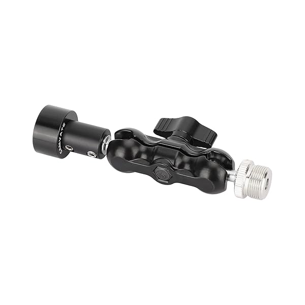 CAMVATE "CAMVATE Mini Ball Head Mount Microphone Clamp with 5/8"-27 Adapter - Perfect for Audio Setup" - View 7 of 8