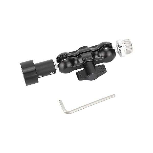 CAMVATE "CAMVATE Mini Ball Head Mount Microphone Clamp with 5/8"-27 Adapter - Perfect for Audio Setup" - View 8 of 8