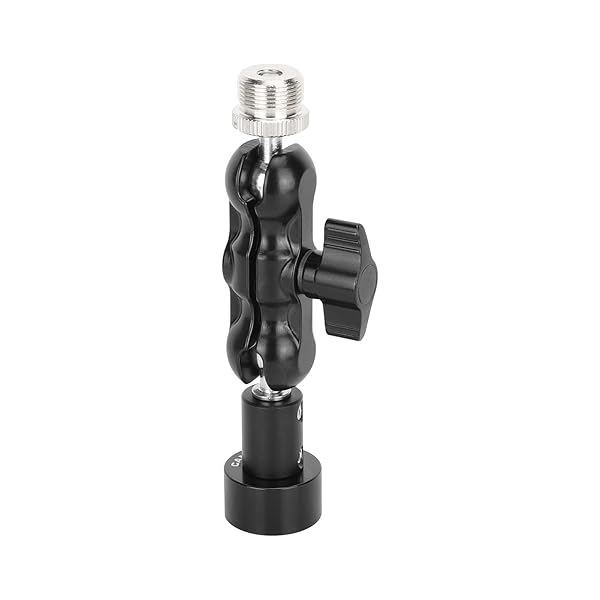 CAMVATE "CAMVATE Mini Ball Head Mount Microphone Clamp with 5/8"-27 Adapter - Perfect for Audio Setup" - View 2 of 8