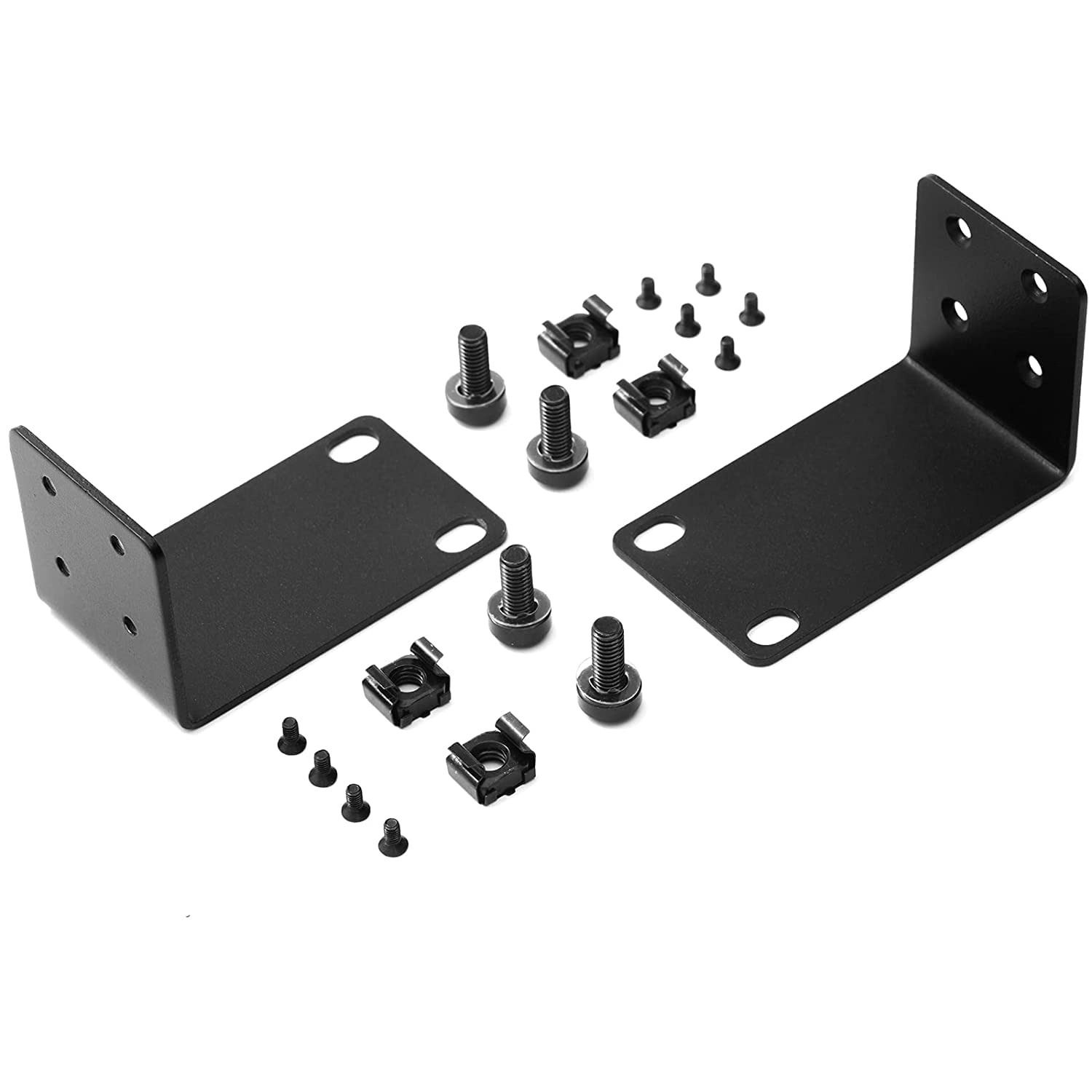 MokerLink 1U Rack Mount Kit Compatible for 13 inch Switches, Compatible for Netgear, D-Link, TRENDnet Series Switches