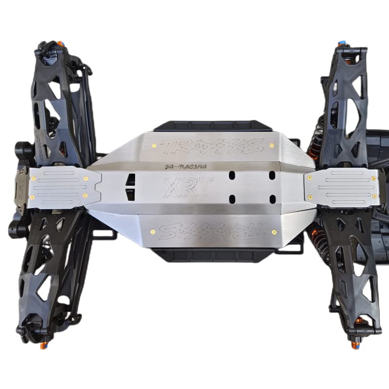 PALUMMA Palumma RC Chassis Armors Set Stainless Steel Protection Skid Plate for Traxxas XRT 1/6 78086-4 Upgrade Part Silver - View 2 of 4