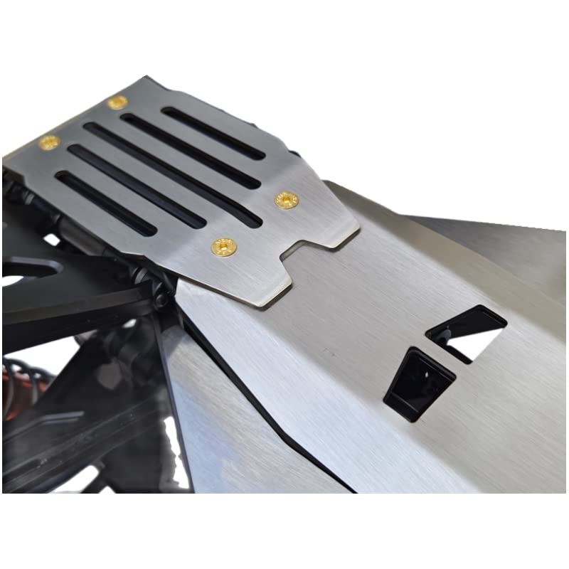 PALUMMA Palumma RC Chassis Armors Set Stainless Steel Protection Skid Plate for Traxxas XRT 1/6 78086-4 Upgrade Part Silver - View 3 of 4