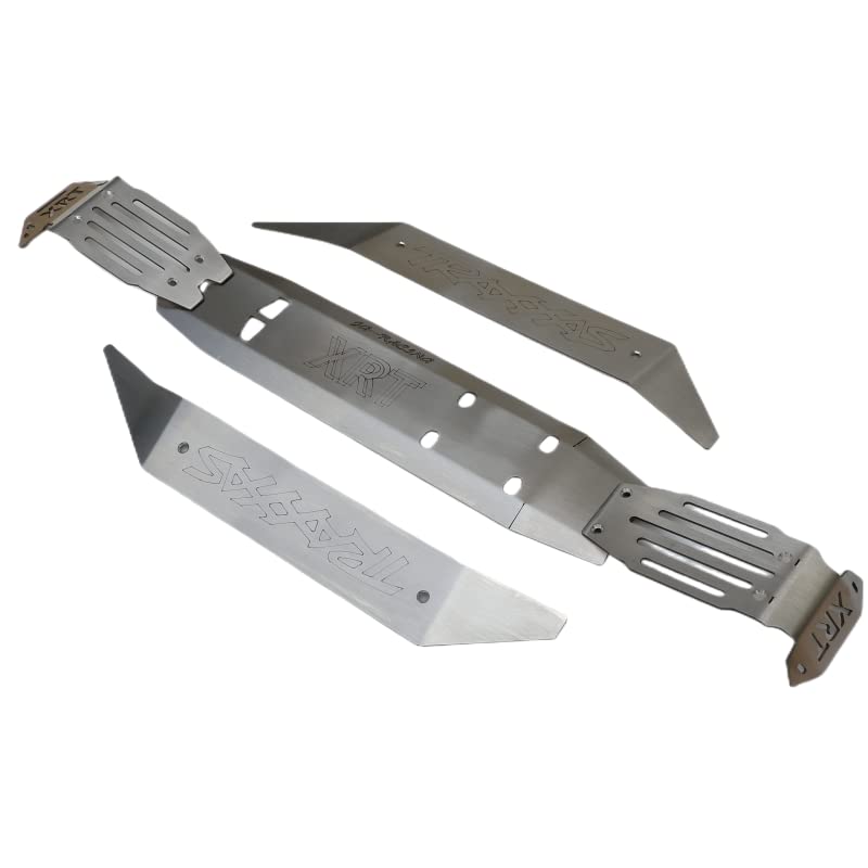 PALUMMA Palumma RC Chassis Armors Set Stainless Steel Protection Skid Plate for Traxxas XRT 1/6 78086-4 Upgrade Part Silver