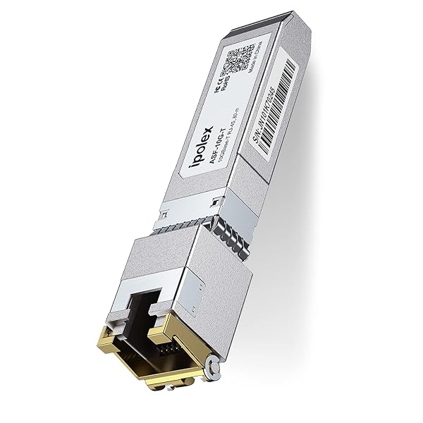 ipolex ipolex 10G SFP+ to RJ45 Transceiver 10GBase-T Copper Module for Cisco Ubiquiti Netgear TP-Link Synology and More - View 2 of 8
