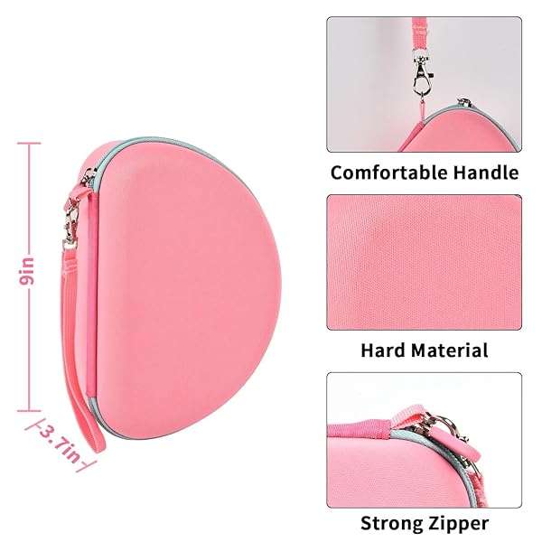 PAIYULE Headphone Case for Riwbox CT-7 Pink/for Jack CT-7S Cat Green 3.5mm/ for iClever IC-HS01/for Picun/for FosPower Bluetooth Wireless Over-Ear Headphones Headset for Kids-Box Only,Pink - View 6 of 9