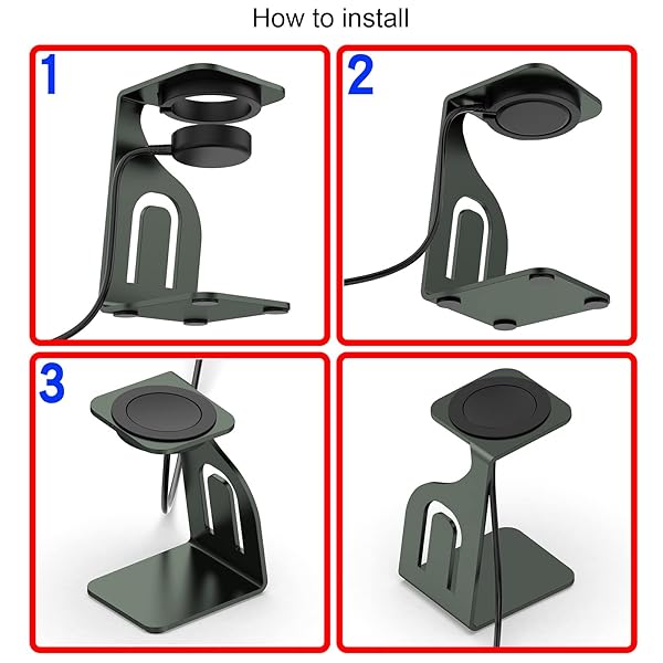 LOKEKE LOKEKE Google Pixel Watch Charging Dock Stand Holder Aluminum Alloy Desktop Charger Grey - View 6 of 7