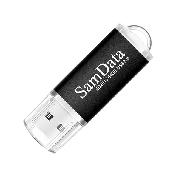 SamData SamData 3-Pack 64GB USB Flash Drives - USB 2.0 Thumb Drives in Green, Black & Blue for Easy Data Storage - View 5 of 9