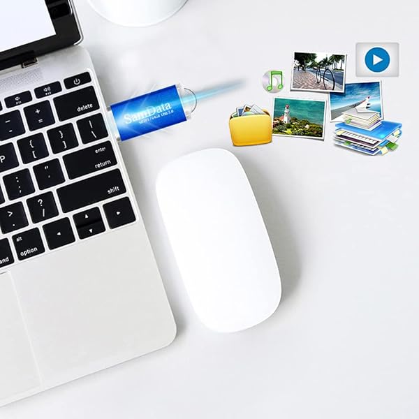 SamData SamData 3-Pack 64GB USB Flash Drives - USB 2.0 Thumb Drives in Green, Black & Blue for Easy Data Storage - View 9 of 9