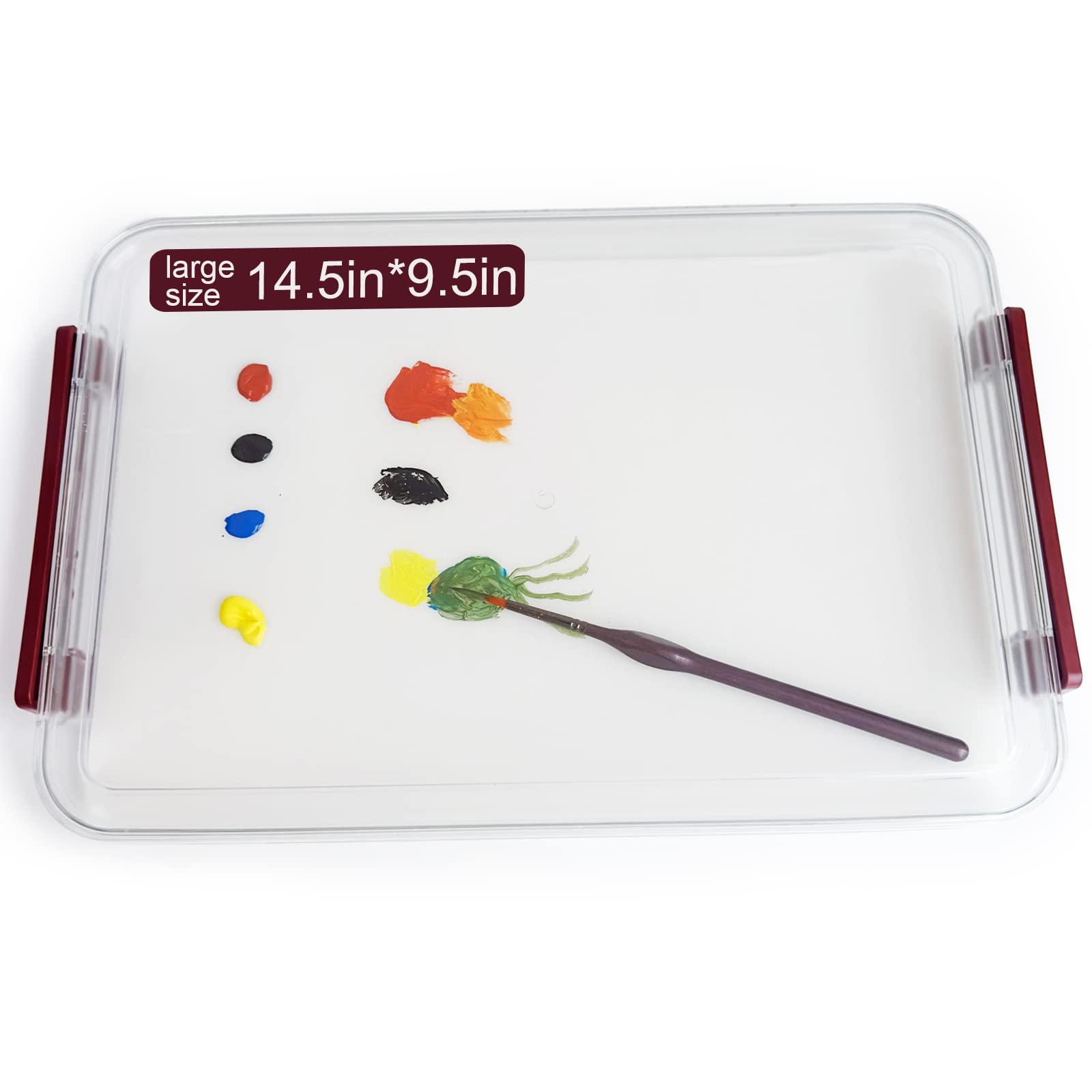 Kreapa Wet Palette for Miniature Models 9.5x14.5x1.6 inches Keep Paint Wet Longer for Acrylic Painting