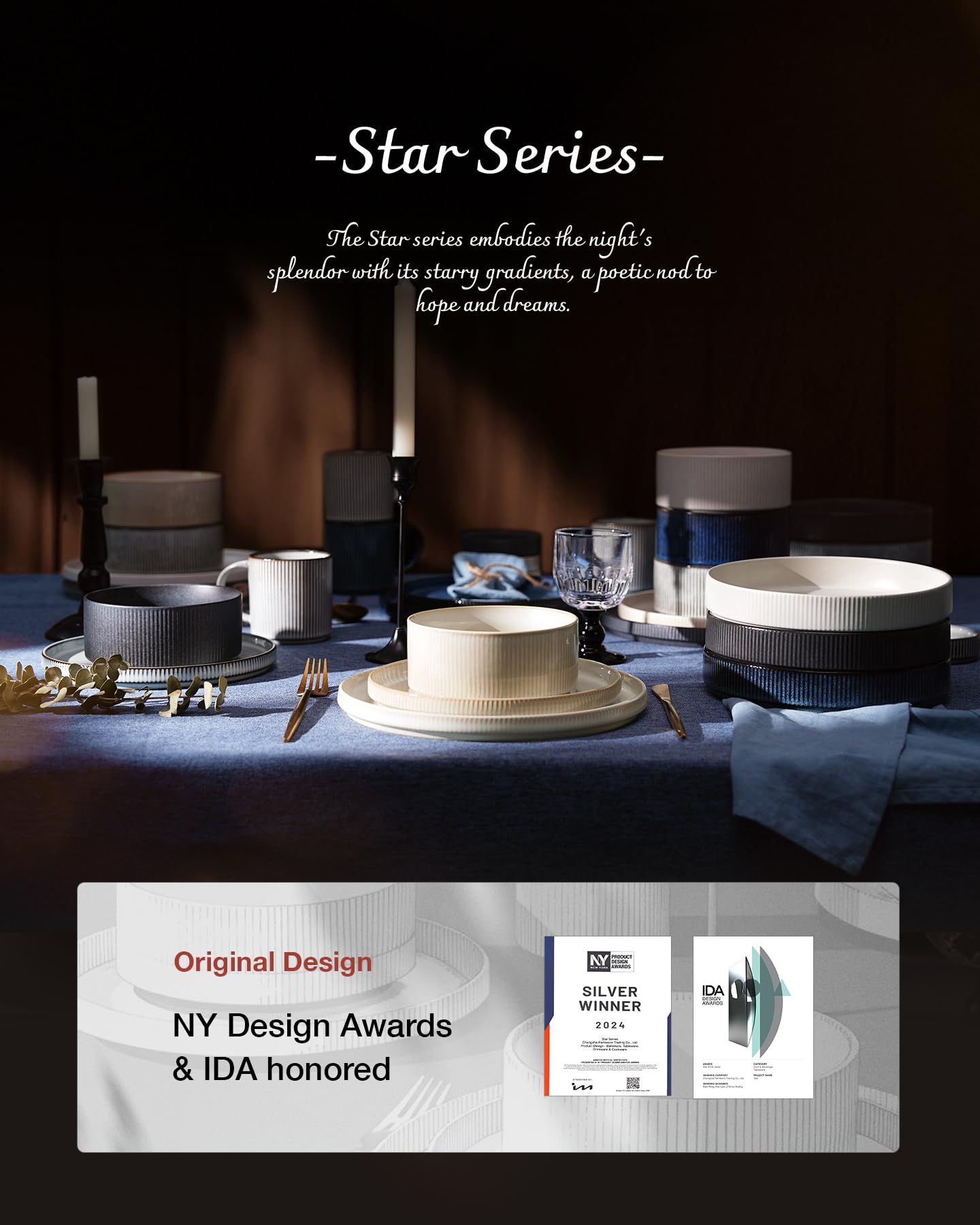 famiware Famiware Coffee Mug Set for 6 Star 12 oz Ceramic Stoneware Drinkware Matte White Cups for Coffee Tea Cocoa Milk - View 8 of 8