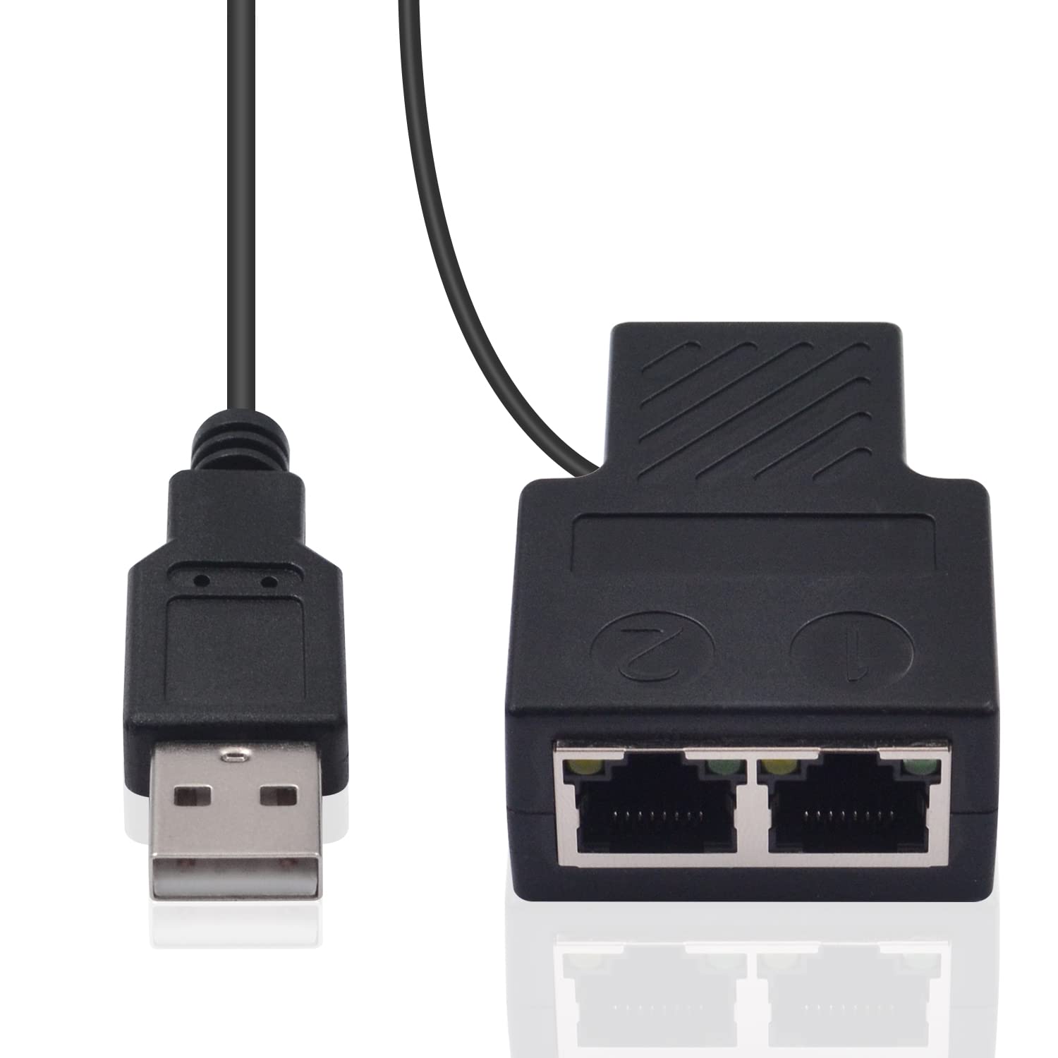 Poyiccot Poyiccot RJ45 Splitter Adapter Ethernet Network Extension Connector for Cat5 Cat5e Cat6 Cat7 for Two Devices Simultaneously - View 6 of 7
