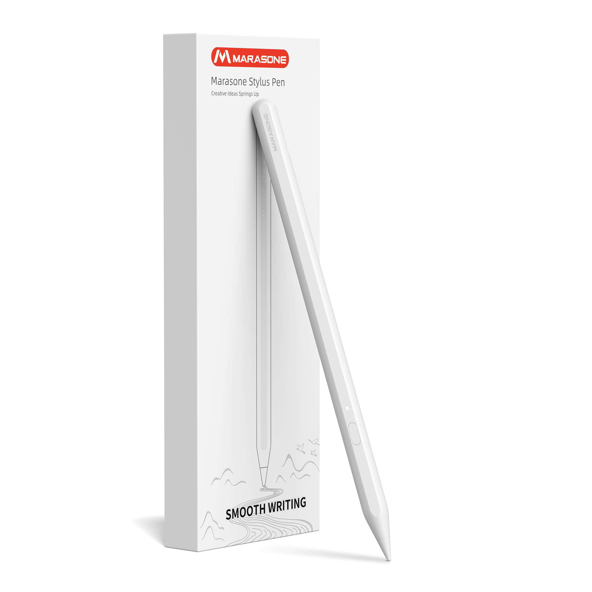 Marasone Stylus Pen for iPad-Compatible with Apple Pencil 2nd 1st Gen Magnetic Pen Tilt Sensitivity,Palm Rejection,Quick Charge-Ideal for Drawing