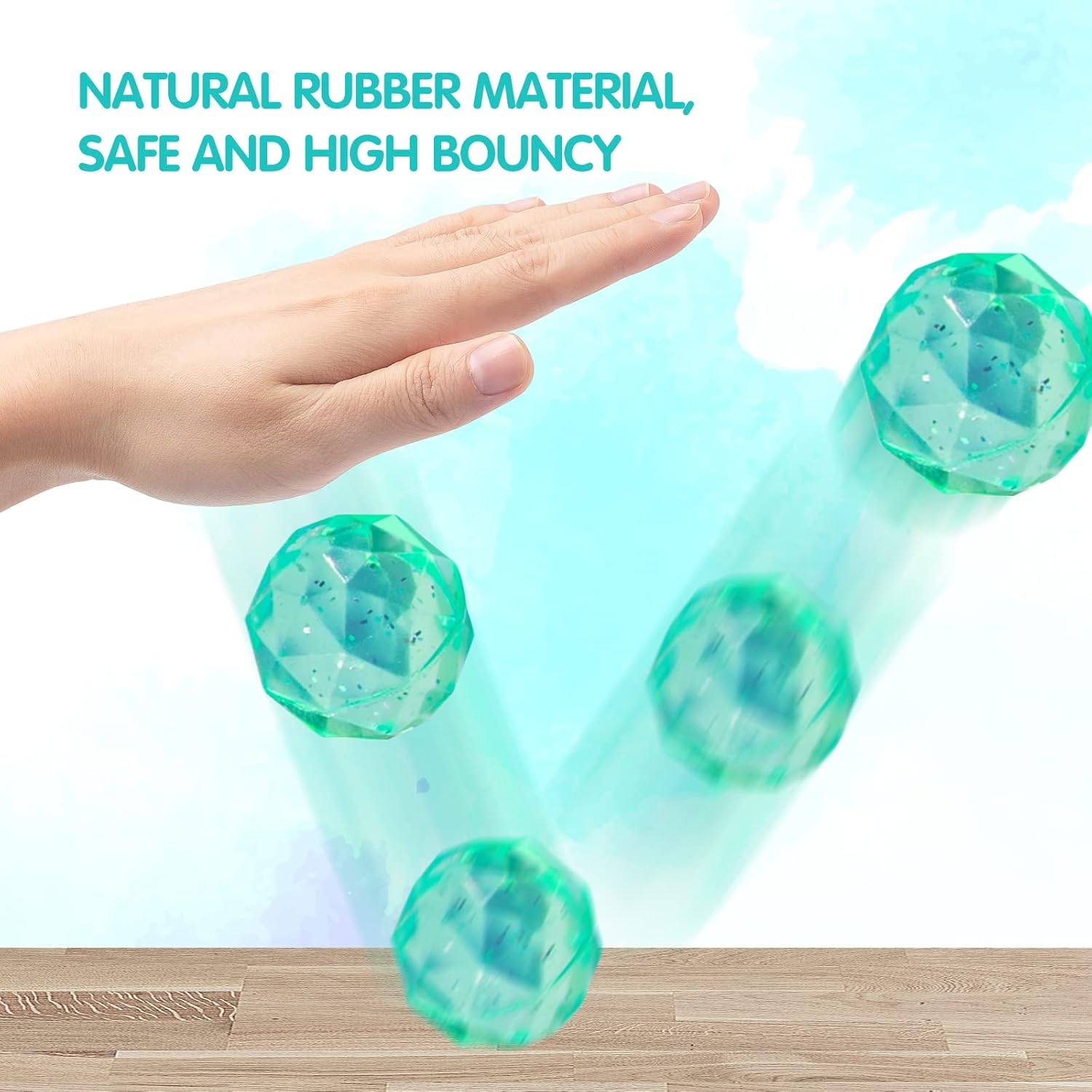 Ecoofor Ecoofor 24 Pieces Bouncy Balls 32mm High Bounce Balls Toys for Kids Party Favors Birthdays and Classroom Fun - View 3 of 7