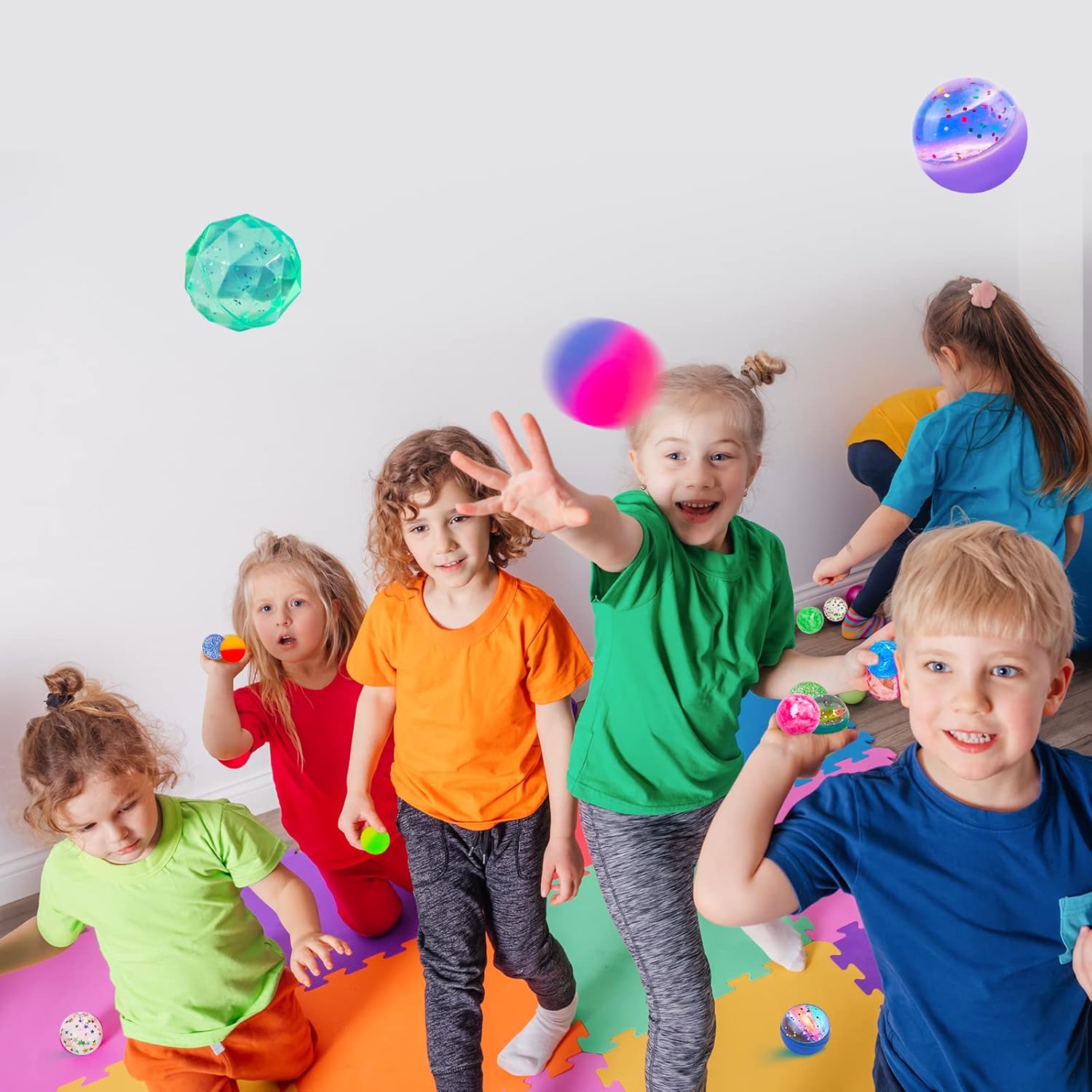 Ecoofor Ecoofor 24 Pieces Bouncy Balls 32mm High Bounce Balls Toys for Kids Party Favors Birthdays and Classroom Fun - View 6 of 7