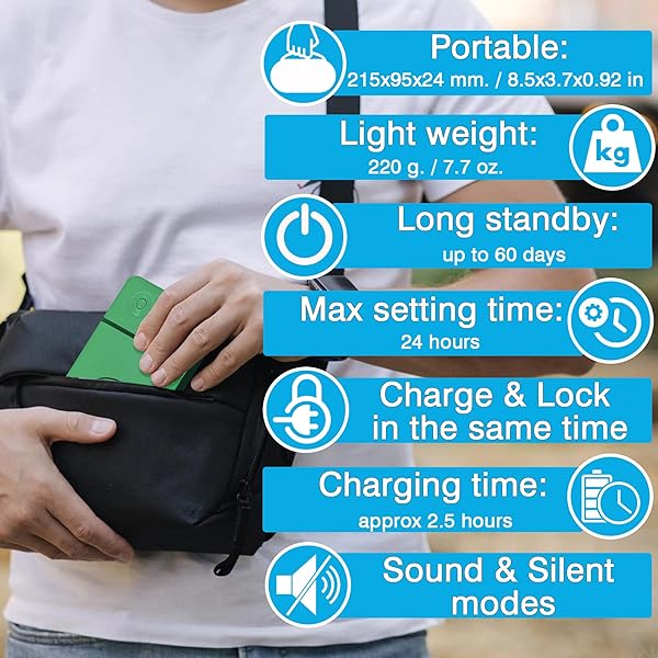 Habit Control Timed Lock Box for Phones: Control Smartphone Addiction & Boost Self-Discipline - Perfect for Teachers & Home Use (Green) - View 4 of 9