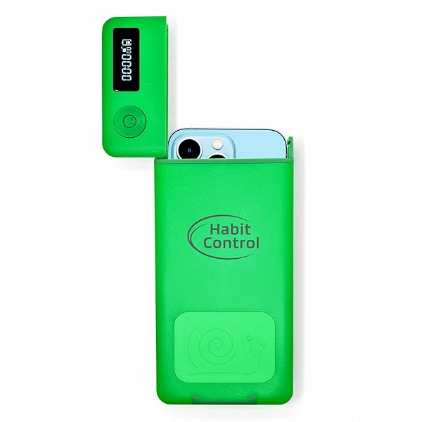 Habit Control Timed Lock Box for Phones: Control Smartphone Addiction & Boost Self-Discipline - Perfect for Teachers & Home Use (Green) - View 2 of 9
