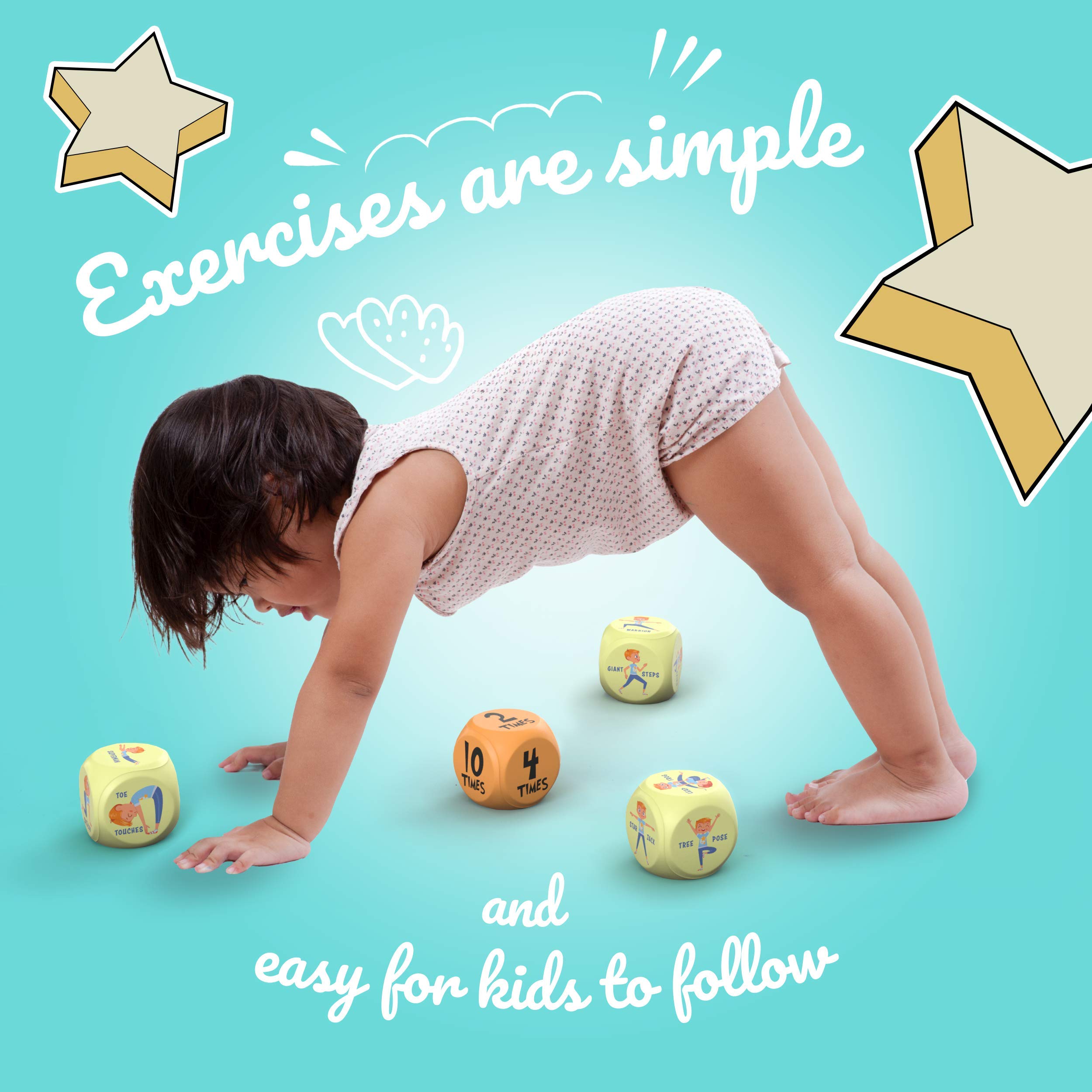 Skywin Skywin Exercise Dice 2 Pack Fun Foam Fitness Dice for Kids Home Classroom Group Workouts - View 7 of 7
