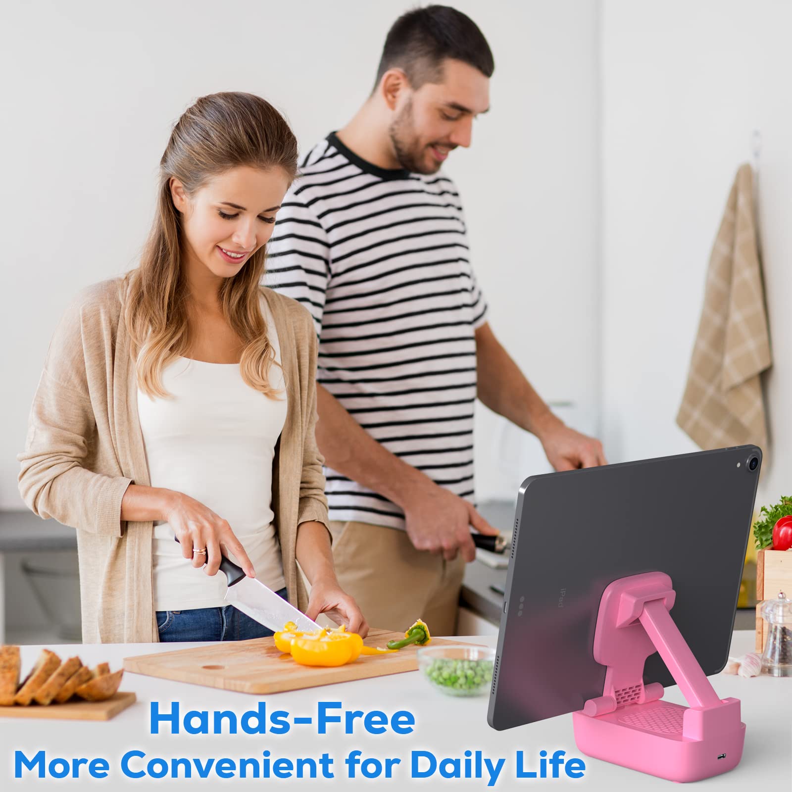 Gifts for Men Women, from Wife,Cell Phone Stand with Wireless Bluetooth Speaker, Punchy Bass and HD Stereo Sound Speaker for Home and Outdoors - View 6 of 7