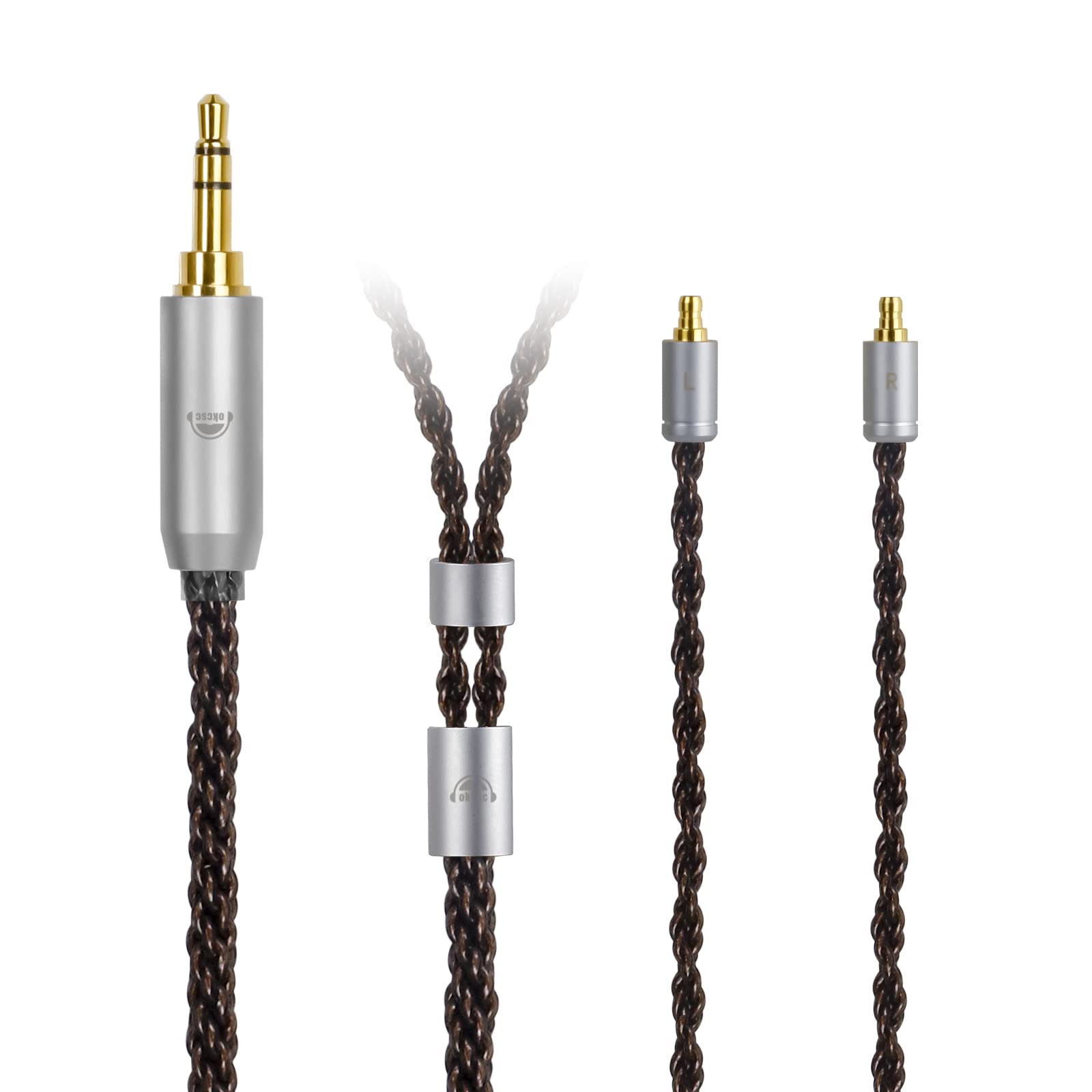 okcsc Replacement Cable for Sennheiser IE400 Pro Earbuds Compatible for IE100 IE400 IE400 Pro IE500 Lossless Sound Quality with 3.5mm Audio Jack