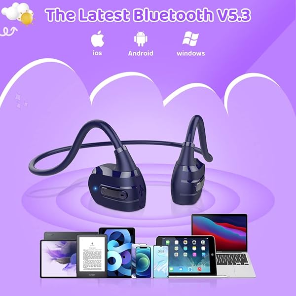 Golvery Golvery Open Ear Kids Headphones: Wireless Bluetooth 5.3, Safe Hearing, Ultra-Light Comfort, 10H Playtime for Phones & Tablets - View 5 of 10