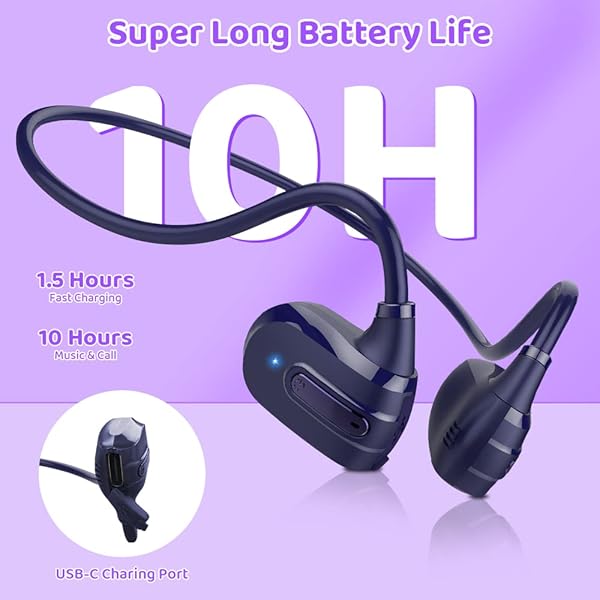 Golvery Golvery Open Ear Kids Headphones: Wireless Bluetooth 5.3, Safe Hearing, Ultra-Light Comfort, 10H Playtime for Phones & Tablets - View 9 of 10