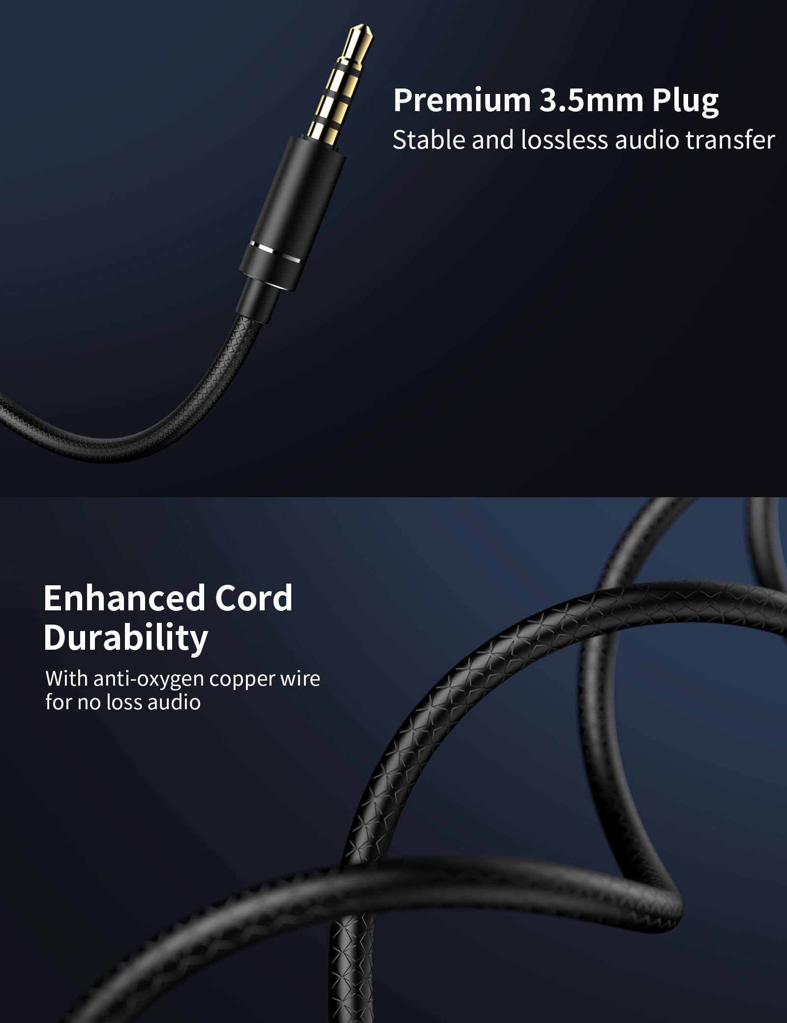 3.5mm Wired Earbuds Headphones for Laptop,Gaming Controller,Android Phone,Samsung A15 A14 A13 A12 A52,Noise Isolation in-Ear Earphones with Mic - View 3 of 7