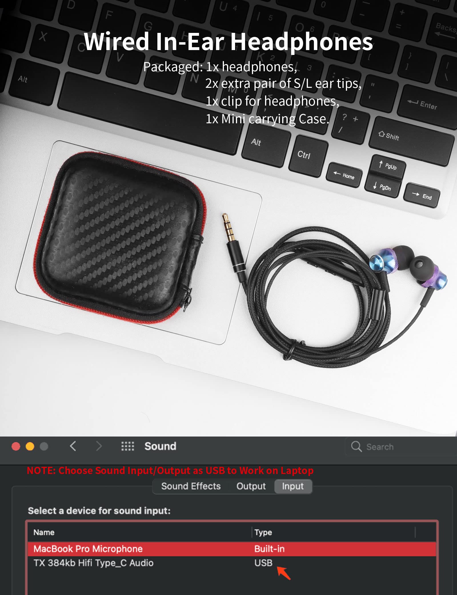 3.5mm Wired Earbuds Headphones for Laptop,Gaming Controller,Android Phone,Samsung A15 A14 A13 A12 A52,Noise Isolation in-Ear Earphones with Mic - View 7 of 7