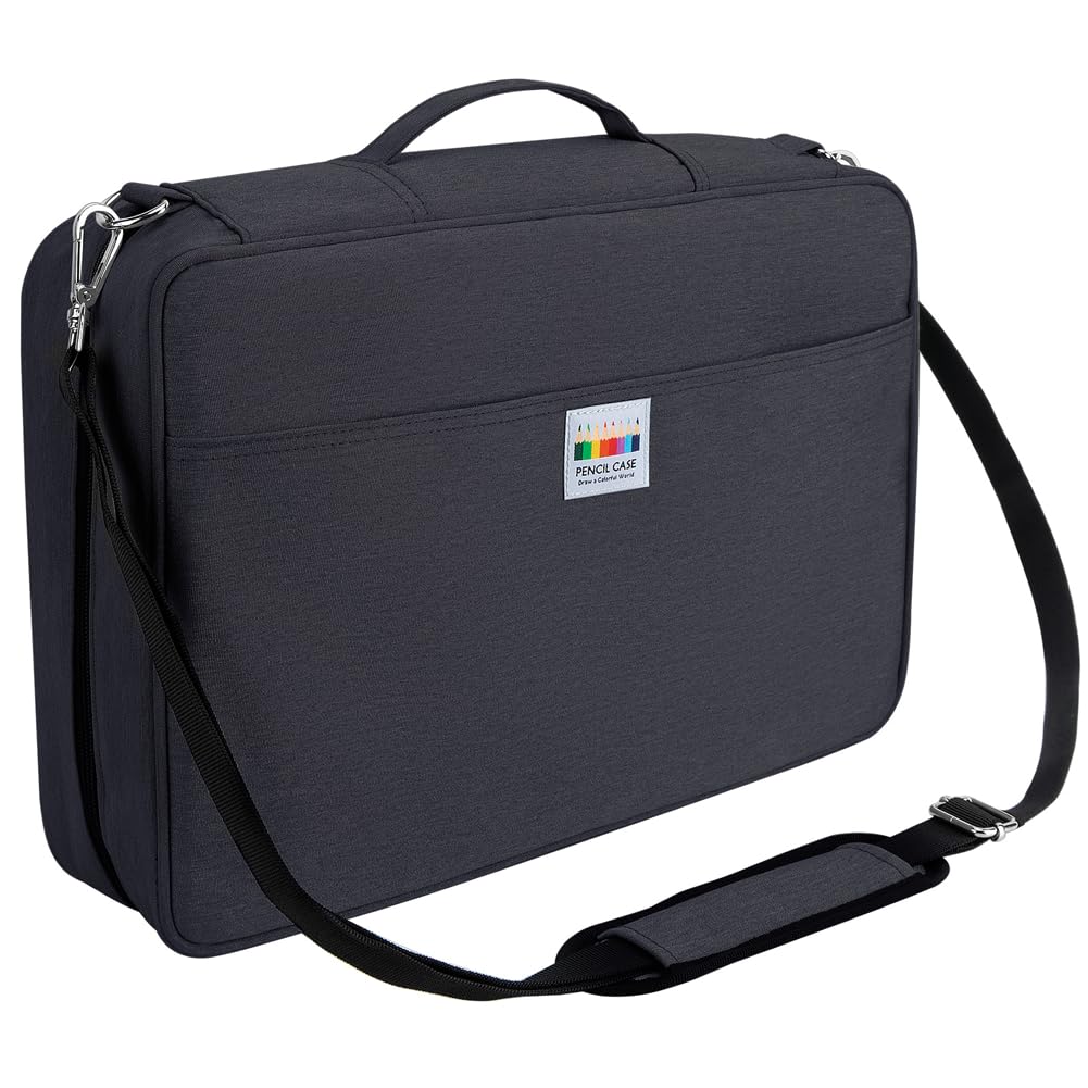 YOUSHARES Big Capacity Colored Pencil Case - 480 Slots large Pen Case Organizer with Multilayer Holder for Prismacolor Colored Pencils and Gel Pen