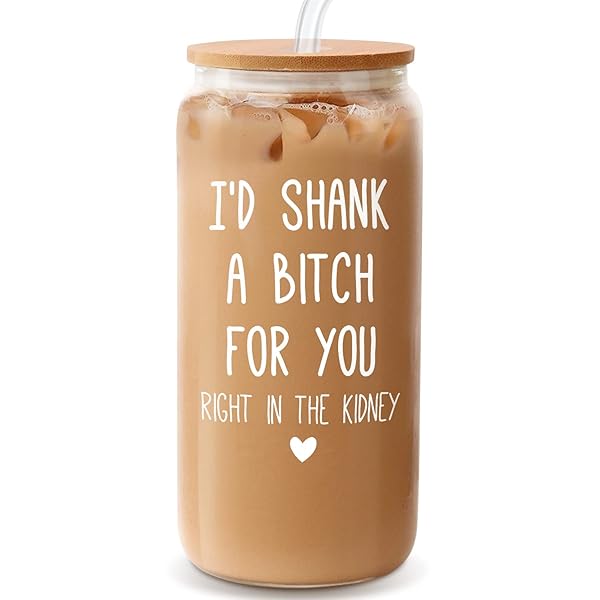 Frerdui Unique 18 Oz Can Glass Birthday Gifts for Women Best Friends Sisters Friendship Gift for Female BFF