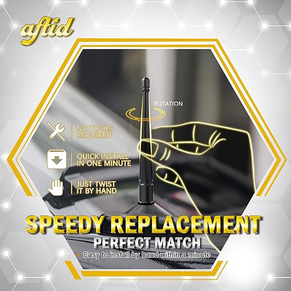 aftid Upgrade Your Titan & Xterra: AFTID 4-Inch Aluminum Short Antenna (2019-2023 Titan, 2000-2015 Xterra) - View 7 of 9