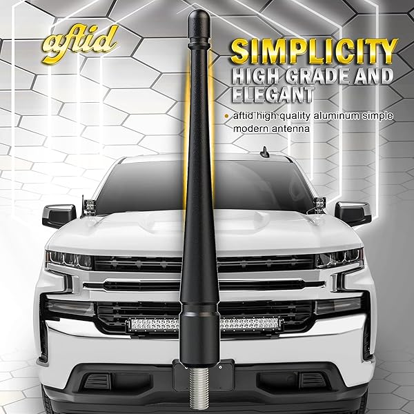 aftid Upgrade Your Titan & Xterra: AFTID 4-Inch Aluminum Short Antenna (2019-2023 Titan, 2000-2015 Xterra) - View 9 of 9
